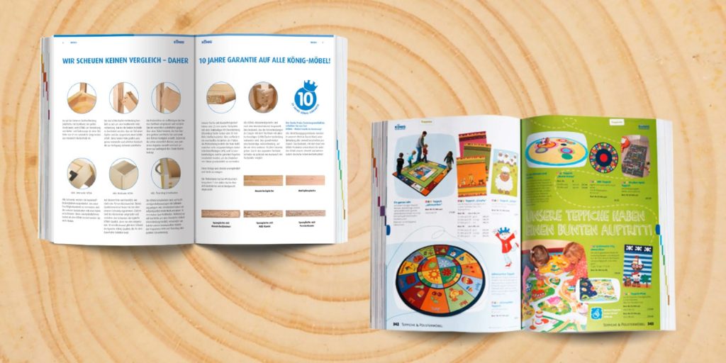König Katalog für die Möbelwerke Contigo Werbeagentur Montabaur